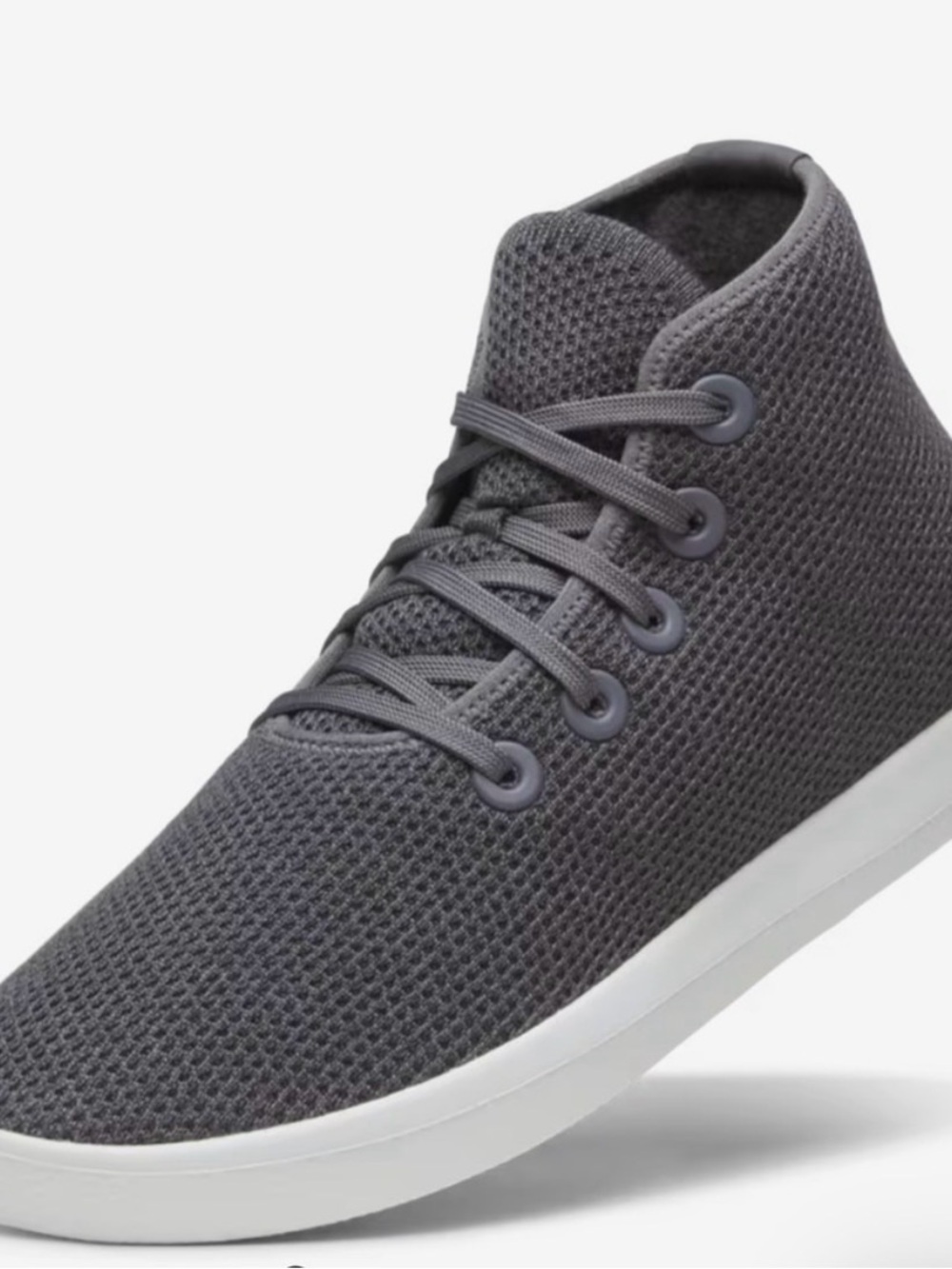 Allbirds Men’s Tree Topper High Top Sneakers Stormy Grey Size 10
